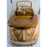 24" 1957 Large VW Bug Convertible Rolling Wheels Handmade Philippines Volkswagen Beetle Replica