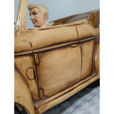 24" 1957 Large VW Bug Convertible Rolling Wheels Handmade Philippines Volkswagen Beetle Replica