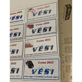Volkswagen Cruise 2006-2013 VESI Fridge Magnet Lot 8 Southeast Idaho VW Club Set