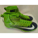 US 18 Mens Nike Green Navy Lunarbeast Elite TD PF Football Cleats NikeSkin 847588-429