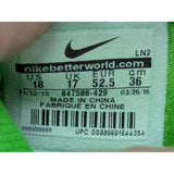 US 18 Mens Nike Green Navy Lunarbeast Elite TD PF Football Cleats NikeSkin 847588-429