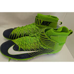 US 18 Mens Nike Green Navy Lunarbeast Elite TD PF Football Cleats NikeSkin 847588-429