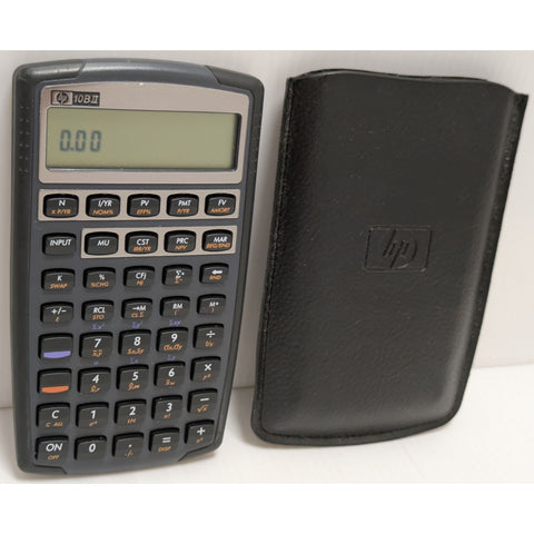 Hp 10bii Financial Calculator With Leather Case School Student Business