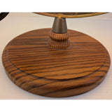 Illuminated 12" Cram Classica Lighted World Globe Earth Lamp Vintage Wood Base Map