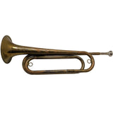 US Regulation Military Bugle Rexcraft Brass USA Horn W/ Mouthpiece Straight
