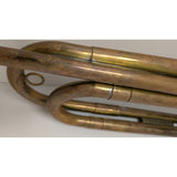 US Regulation Military Bugle Rexcraft Brass USA Horn W/ Mouthpiece Straight
