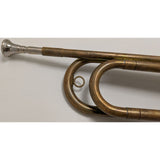 US Regulation Military Bugle Rexcraft Brass USA Horn W/ Mouthpiece Straight