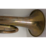 US Regulation Military Bugle Rexcraft Brass USA Horn W/ Mouthpiece Straight