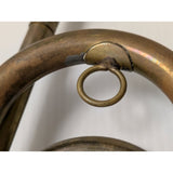 US Regulation Military Bugle Rexcraft Brass USA Horn W/ Mouthpiece Straight