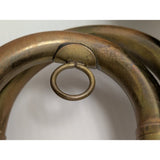 US Regulation Military Bugle Rexcraft Brass USA Horn W/ Mouthpiece Straight