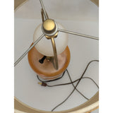 23" How's Your Aspen Table Lamp Handcrafted Natural Wood Hand Turned 3 Way Burlap Shade