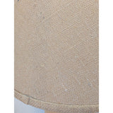23" How's Your Aspen Table Lamp Handcrafted Natural Wood Hand Turned 3 Way Burlap Shade