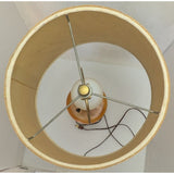 23" How's Your Aspen Table Lamp Handcrafted Natural Wood Hand Turned 3 Way Burlap Shade