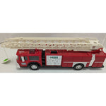 1986 Hess Red Fire Truck Toy Extending Ladder Light Features Vintage Firetruck