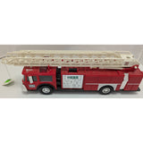 1986 Hess Red Fire Truck Toy Extending Ladder Light Features Vintage Firetruck