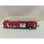 1986 Hess Red Fire Truck Toy Extending Ladder Light Features Vintage Firetruck