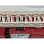 1986 Hess Red Fire Truck Toy Extending Ladder Light Features Vintage Firetruck