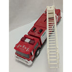 1986 Hess Red Fire Truck Toy Extending Ladder Light Features Vintage Firetruck