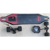 AS-IS H5 TeamGee Electric 38" Skateboard Deck Hub Motors Black Longboard Team Gee