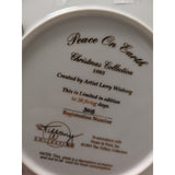Larry Winborg Collector Plate Peace on Earth Christmas Salt Lake Temple Mormon