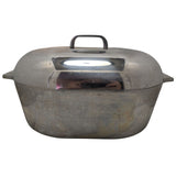 13 QT Wagner Ware 18" 4267-P Magnalite Roaster Roast Pan Pot Aluminum Lid Trivet Vintage
