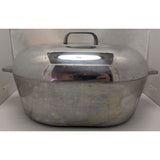 13 QT Wagner Ware 18" 4267-P Magnalite Roaster Roast Pan Pot Aluminum Lid Trivet Vintage