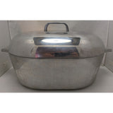 13 QT Wagner Ware 18" 4267-P Magnalite Roaster Roast Pan Pot Aluminum Lid Trivet Vintage