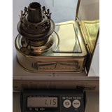DHR Holland Brass Wall Mounted Oil Lamp Reflector NO CHIMNEY Arched Cover Maritime Nautical