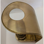 DHR Holland Brass Wall Mounted Oil Lamp Reflector NO CHIMNEY Arched Cover Maritime Nautical