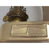 DHR Holland Brass Wall Mounted Oil Lamp Reflector NO CHIMNEY Arched Cover Maritime Nautical
