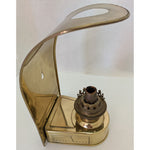 DHR Holland Brass Wall Mounted Oil Lamp Reflector NO CHIMNEY Arched Cover Maritime Nautical