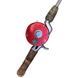 Abu Ambassadeur No. 5000 Fishing Reel Sweden 5' True Temper Champion Speed Lock Square Metal Rod