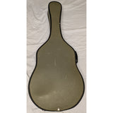 41" Vintage 1950s 1960s Acoustic Guitar Hard Case Only Green Vinyl Blue Interior