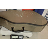 41" Vintage 1950s 1960s Acoustic Guitar Hard Case Only Green Vinyl Blue Interior
