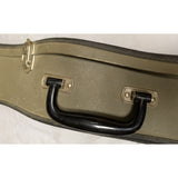 41" Vintage 1950s 1960s Acoustic Guitar Hard Case Only Green Vinyl Blue Interior