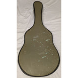 41" Vintage 1950s 1960s Acoustic Guitar Hard Case Only Green Vinyl Blue Interior