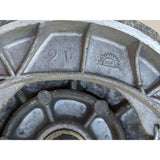 Marked " PJ ABC 21 ASK " 1970s? Aluminum Cable Brake Drum Motorcycle Wheel Hub Harley? Honda?