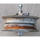 Marked " PJ ABC 21 ASK " 1970s? Aluminum Cable Brake Drum Motorcycle Wheel Hub Harley? Honda?