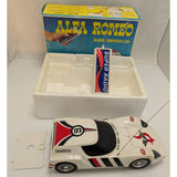 Rare Alfa-Romeo 1600 Scarabeo Remote Control Car White Vintage R/C Taiwan 1979 Box