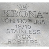 12 QT Krona Roaster Norpro Stainless Steel 18/10 Inox Rostfrei XL Large Oven Pan Pot USA
