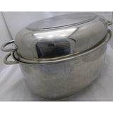 12 QT Krona Roaster Norpro Stainless Steel 18/10 Inox Rostfrei XL Large Oven Pan Pot USA