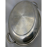 12 QT Krona Roaster Norpro Stainless Steel 18/10 Inox Rostfrei XL Large Oven Pan Pot USA