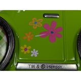 6" Muppets VW Bug Tin Volkswagen Toy Car TM Henson Kermit Green Miss Piggy Metal