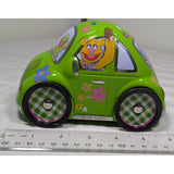 6" Muppets VW Bug Tin Volkswagen Toy Car TM Henson Kermit Green Miss Piggy Metal