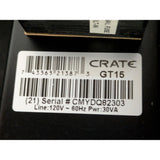 Crate GT15 Amp Black Guitar Practice Amplifier Compact Vintage Sound