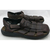 13 Clarks Mens Brown Woven Leather Upper Fisherman Shoes Sandals 13M 38052