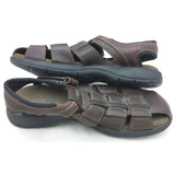13 Clarks Mens Brown Woven Leather Upper Fisherman Shoes Sandals 13M 38052