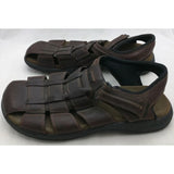 13 Clarks Mens Brown Woven Leather Upper Fisherman Shoes Sandals 13M 38052