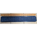 36 X 6 Los Angeles Chargers Country NFL Metal Steel Sign Wall Art Blue Yellow