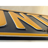 36 X 6 Los Angeles Chargers Country NFL Metal Steel Sign Wall Art Blue Yellow